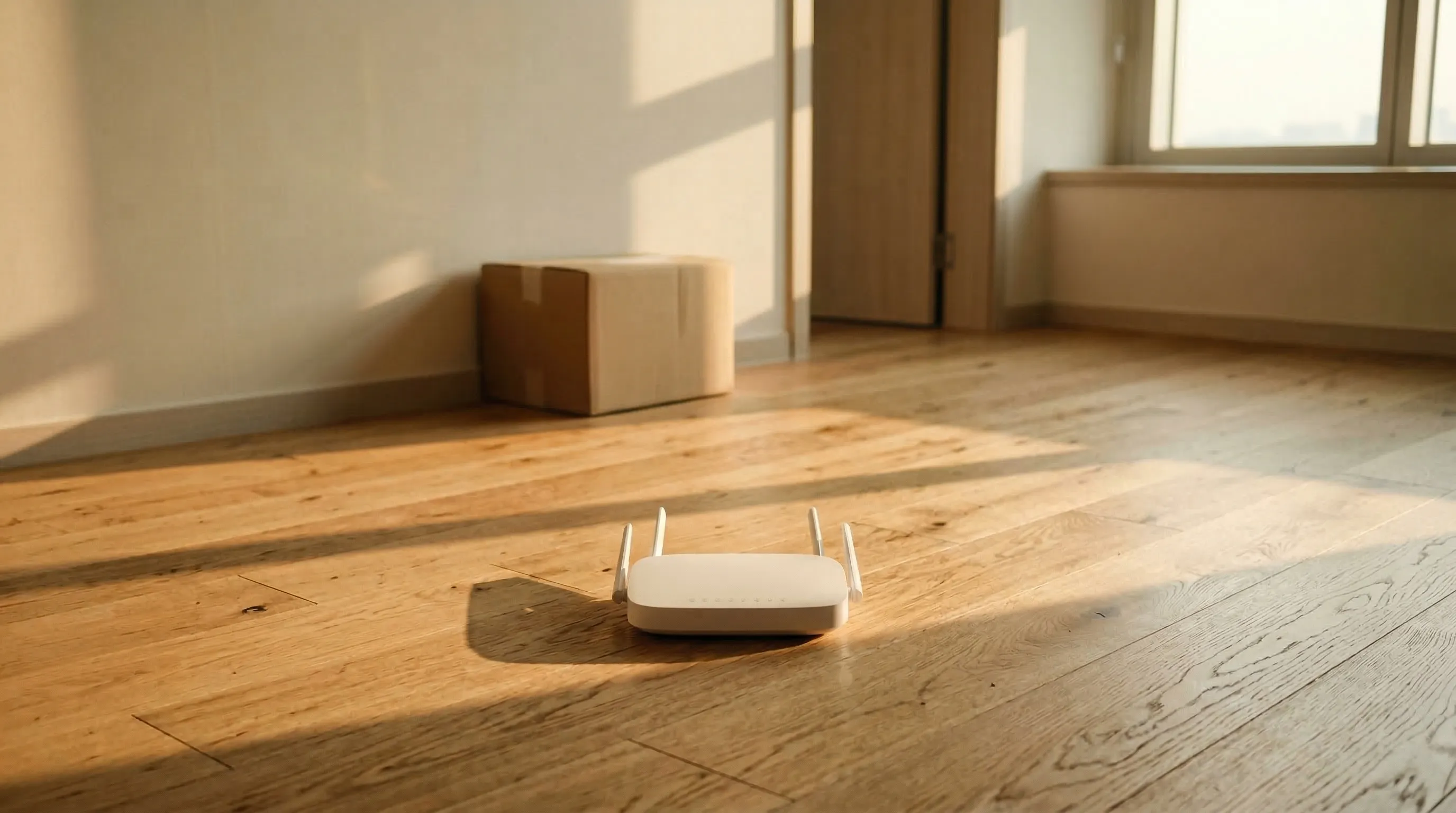 빈 아파트의 와이파이 공유기