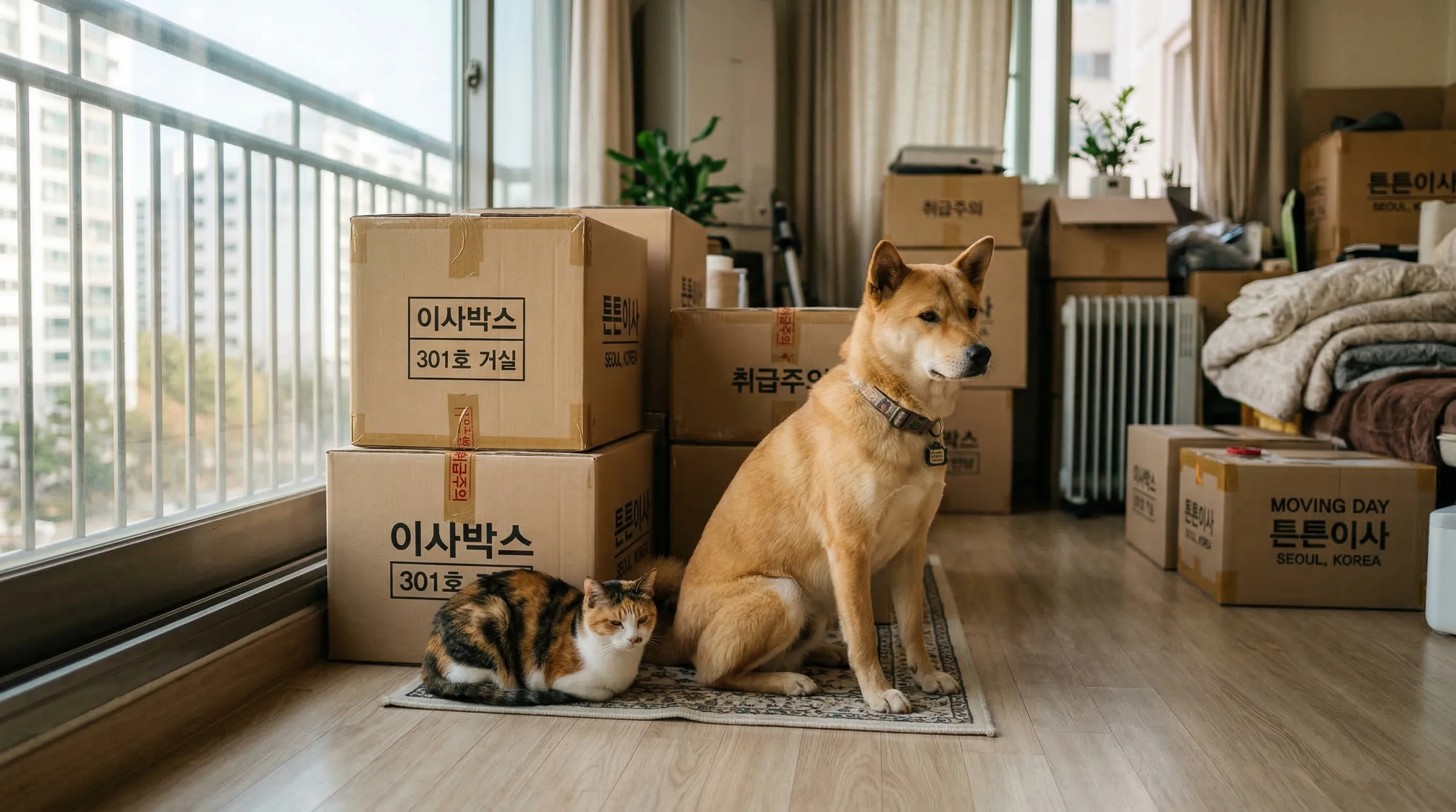 반려동물과 이사하기 — 스트레스 최소화하는 법